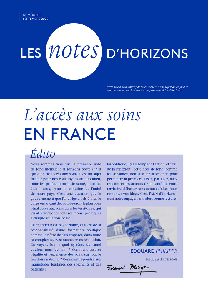 N°1 : L'accès aux soins en France