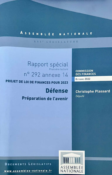 Rapport spécial Défense Préparation de l'avenir n°292 annexe 14