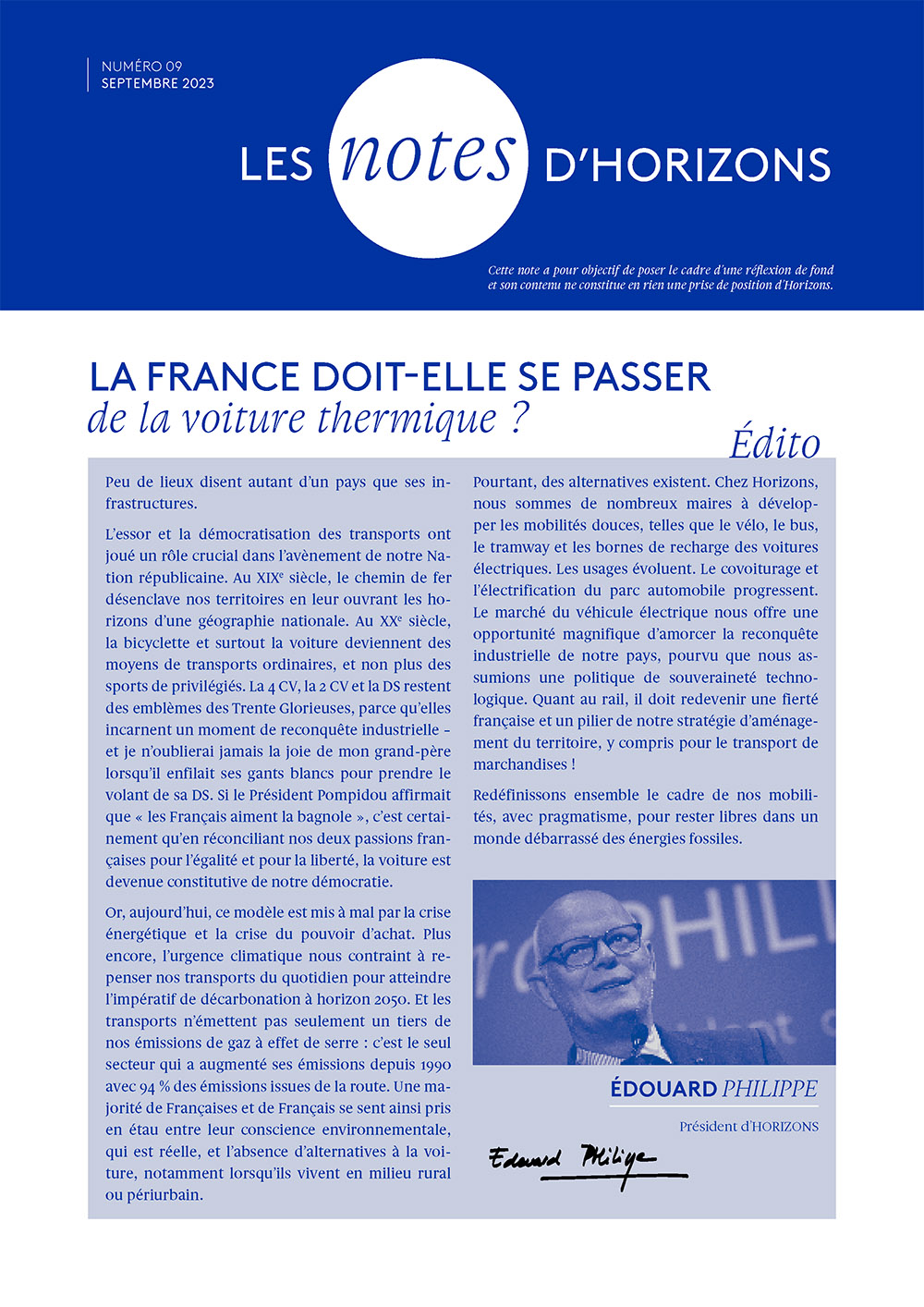 N°9 : La France doit-elle se passer de la voiture thermique ?