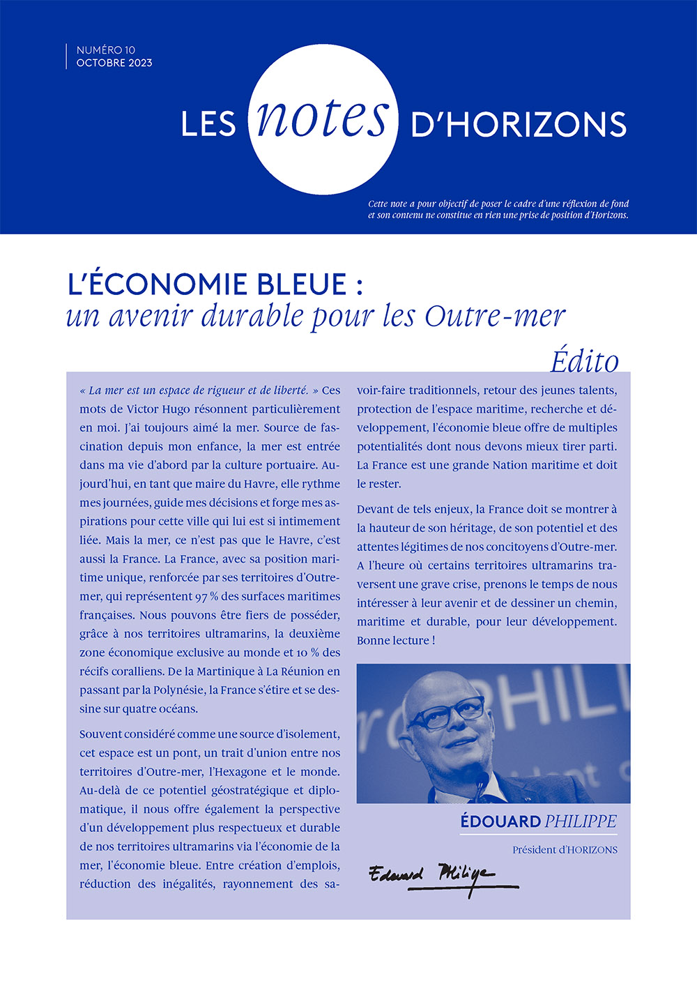 N°10 : L'économie bleue : un avenir durable pour les Outre-mer