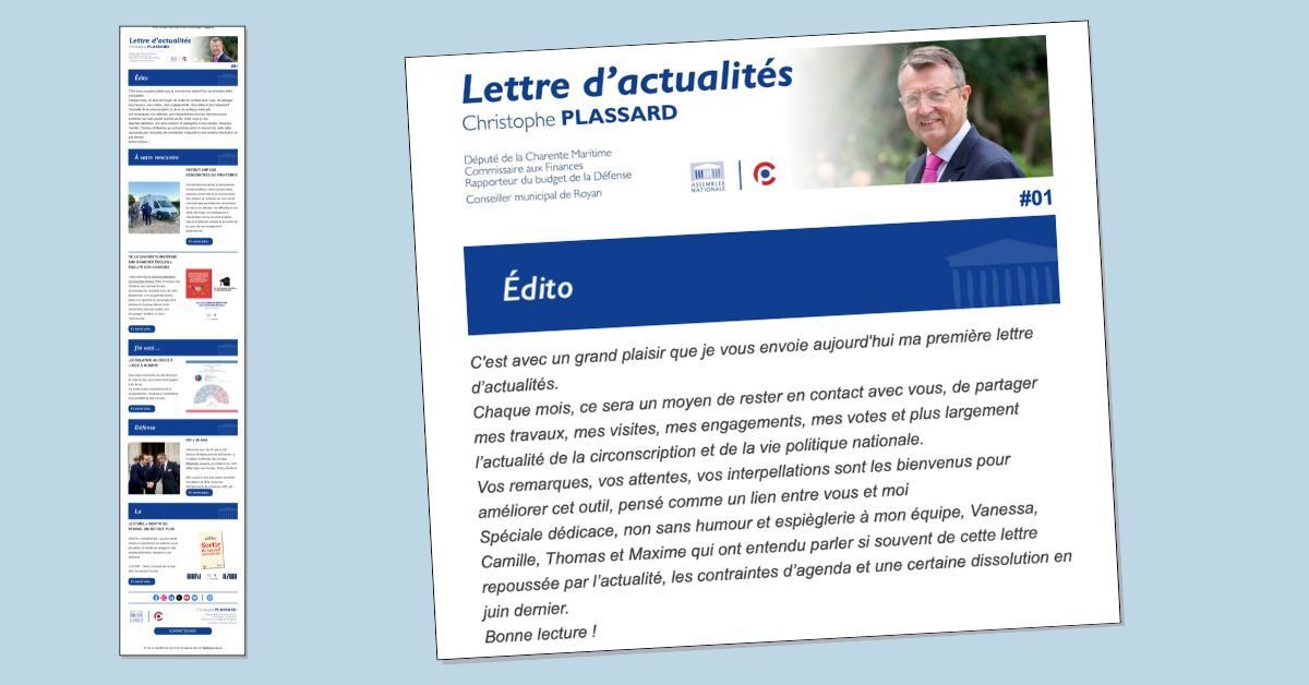 Lettre d’actualités juillet 2025 !