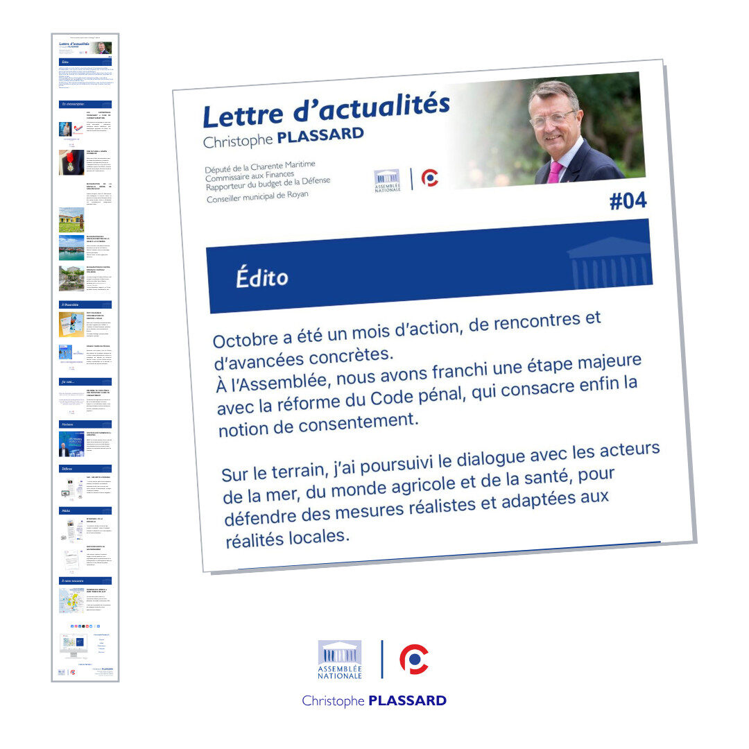 Lettre d’actualités novembre 2025